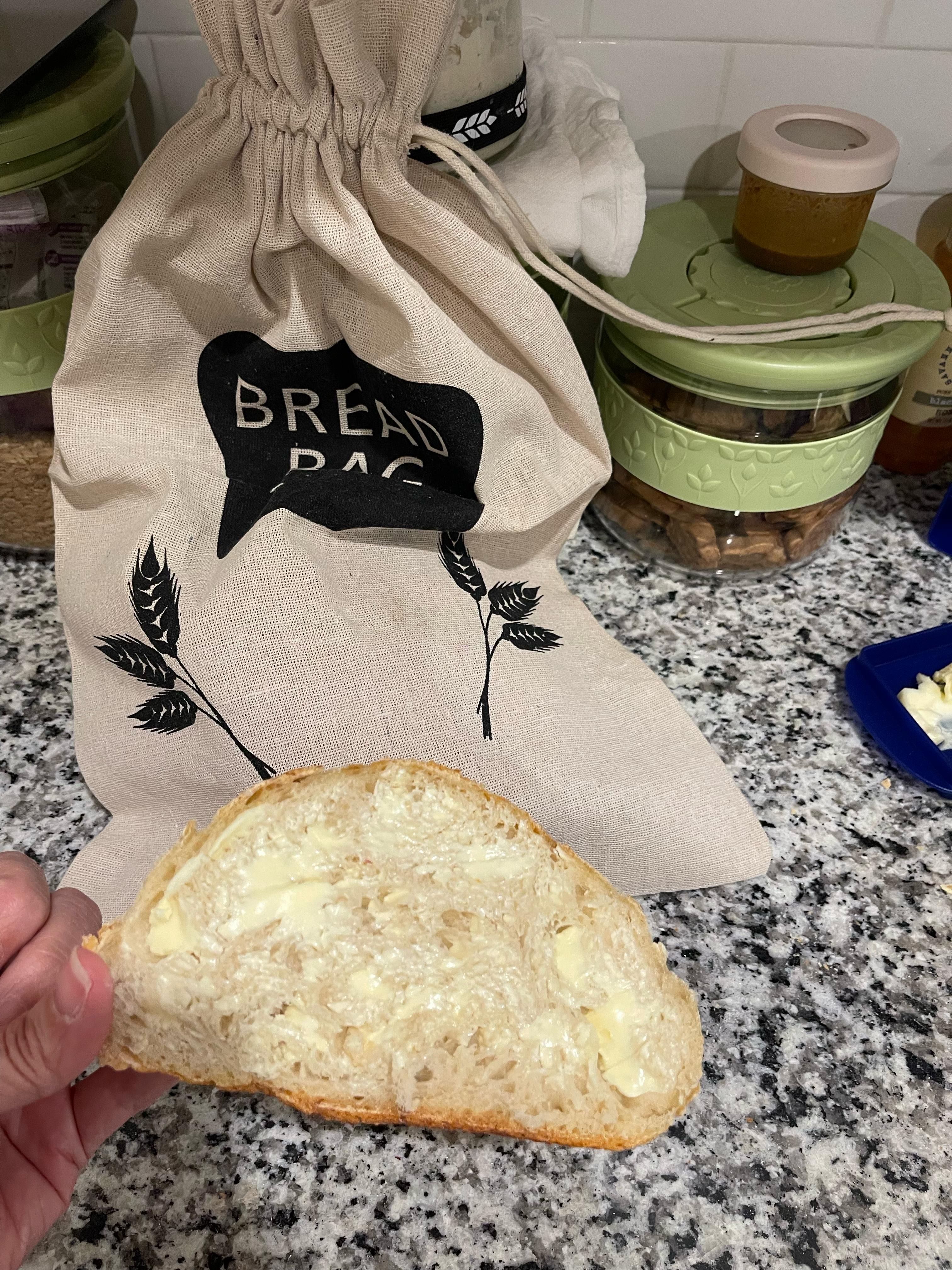Fresh bread with butter